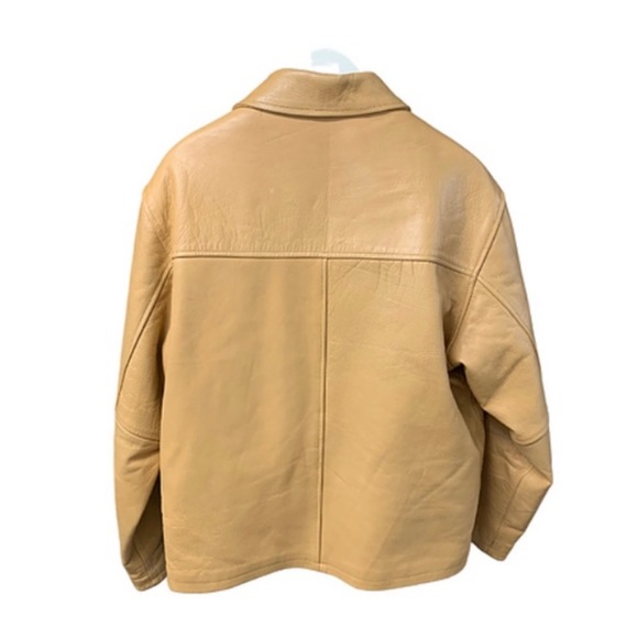 Yellow leather jacket - Picture 2 of 2